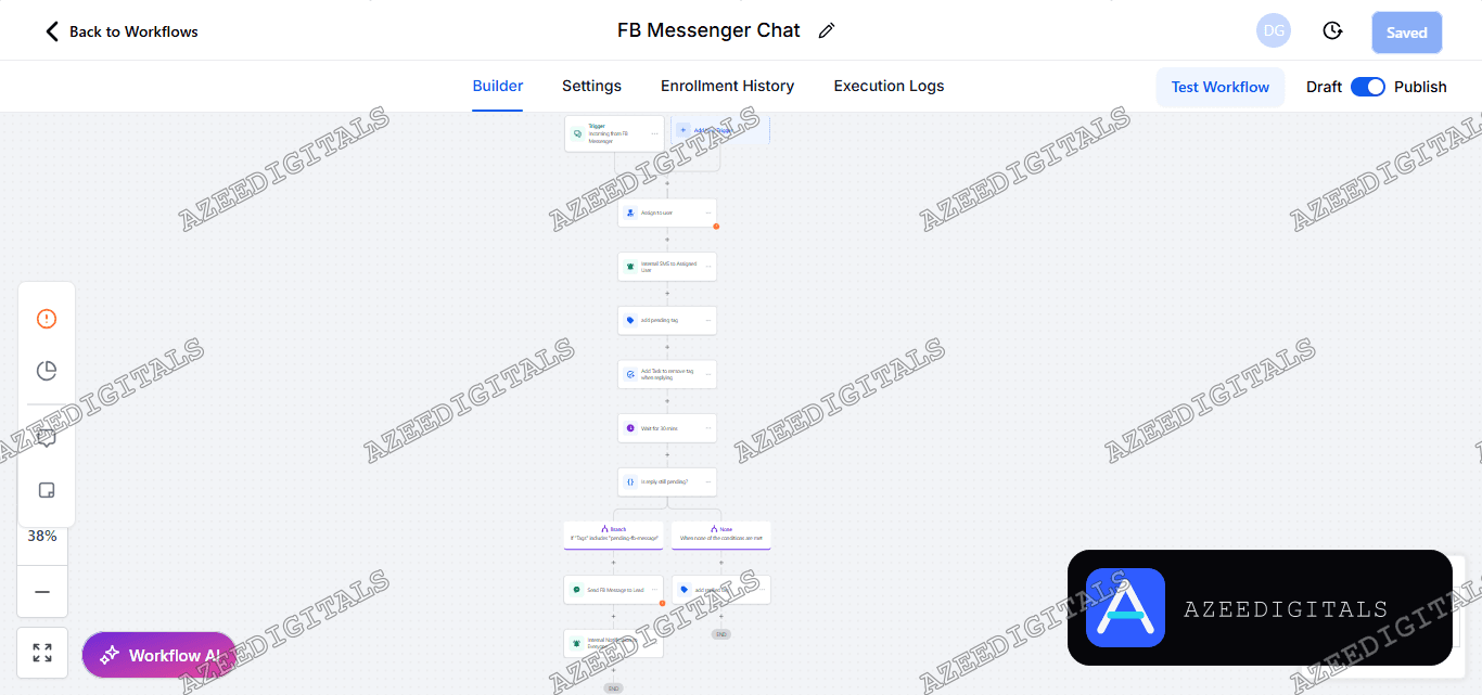 Facebook Messenger Auto-Routing
